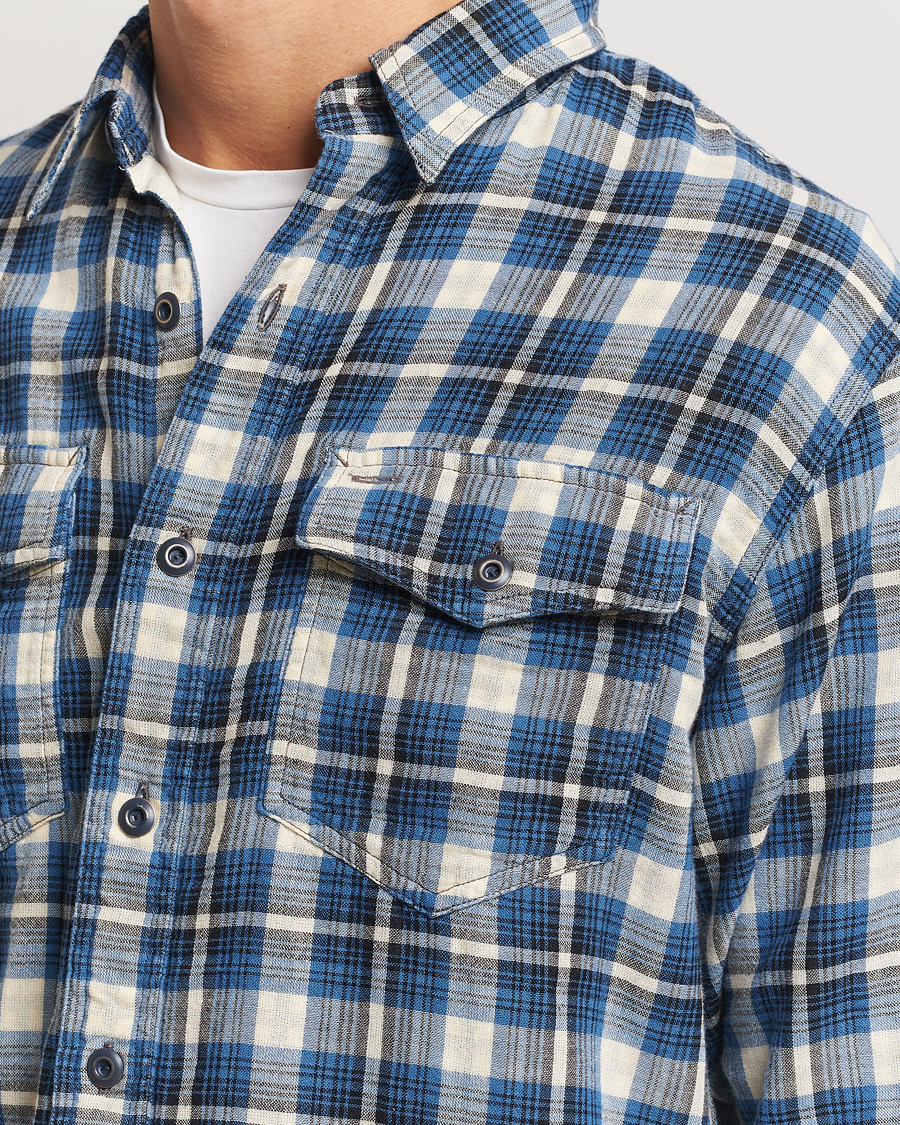 Heren | Overhemden | RRL | Herc Flannel Shirt Blue Check
