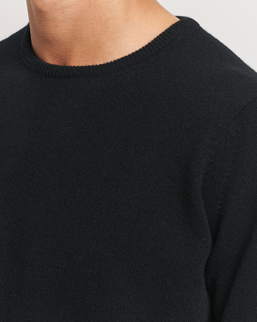 Homme | Pulls Et Tricots | William Lockie | Rob Lambswool Crewneck Black