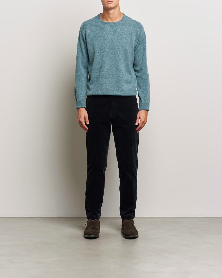 Homme | Pulls Et Tricots | William Lockie | Rob Lambswool Crewneck Caspian