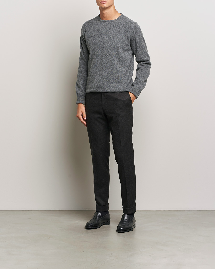 Heren | Truien | William Lockie | Rob Lambswool Crewneck Cliff