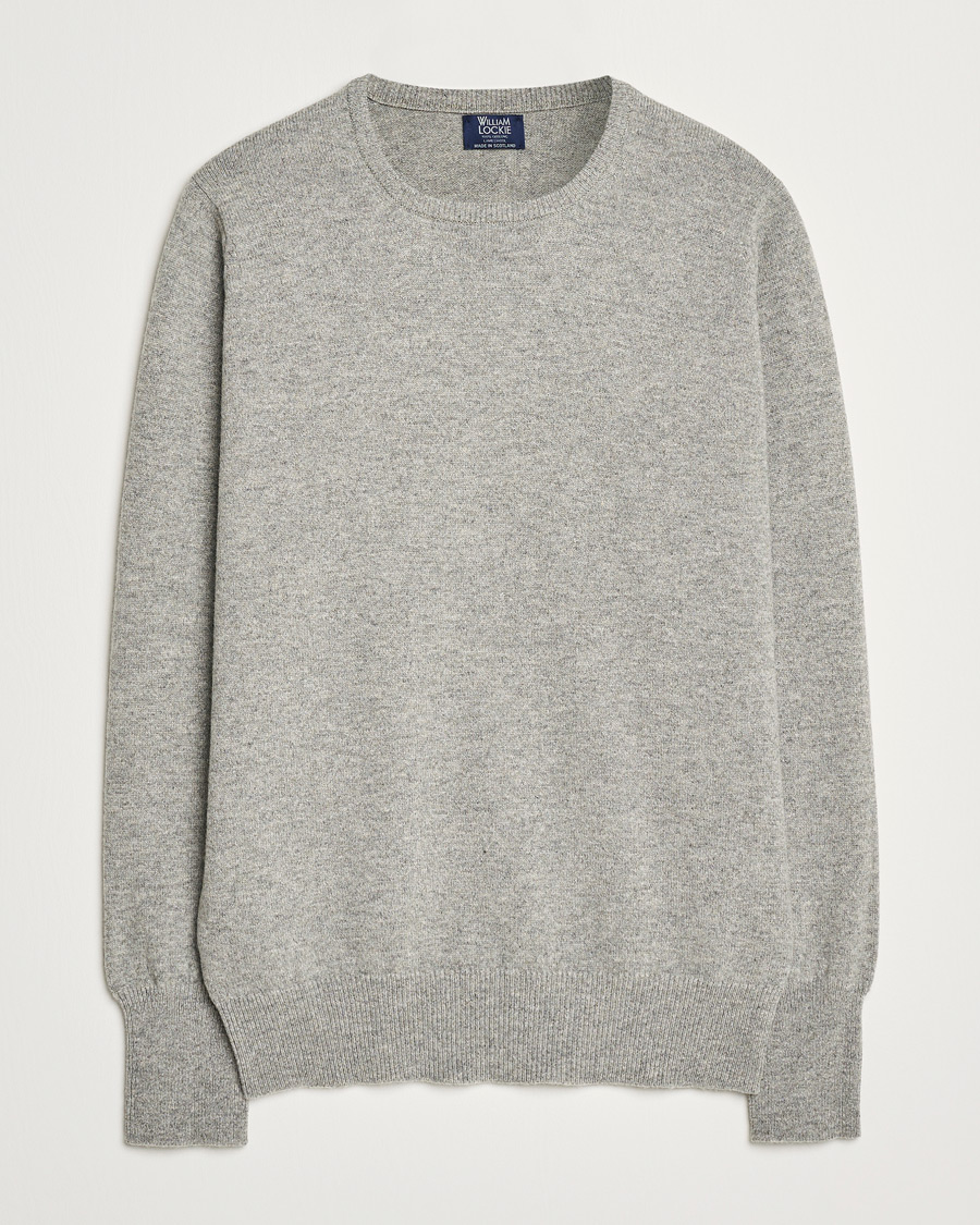 Heren | Truien | William Lockie | Rob Lambswool Crewneck Flannel
