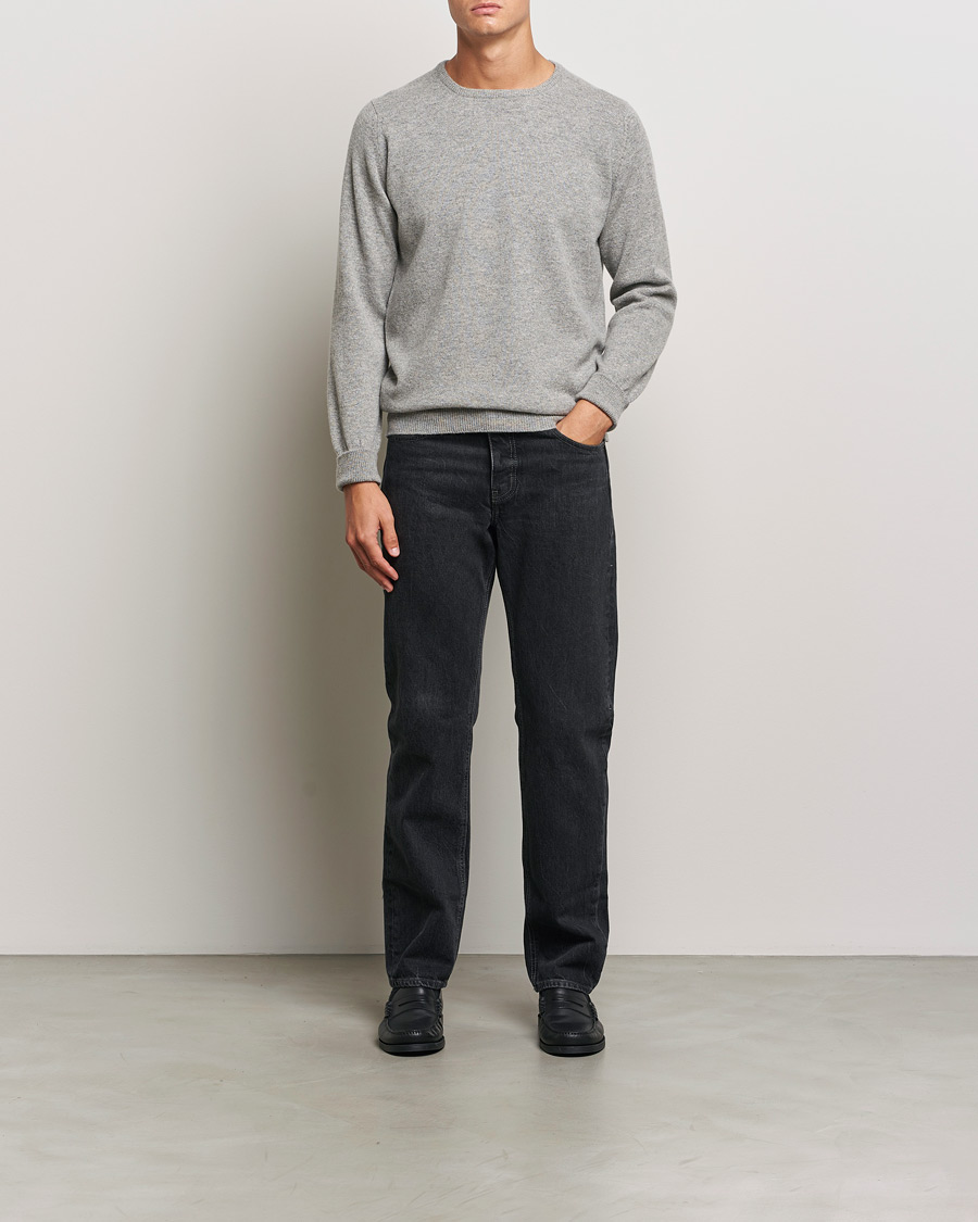 Heren | Truien | William Lockie | Rob Lambswool Crewneck Flannel