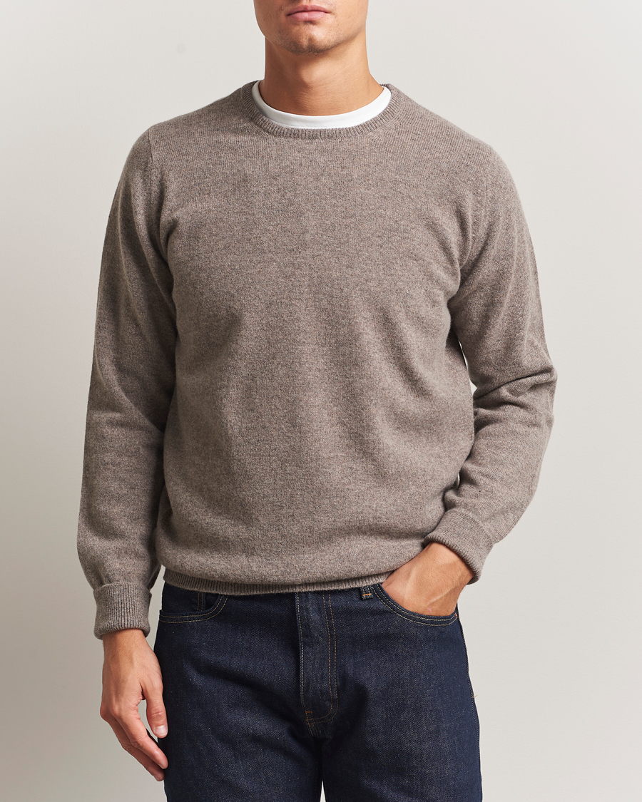 Heren | Truien | William Lockie | Rob Lambswool Crewneck Vole