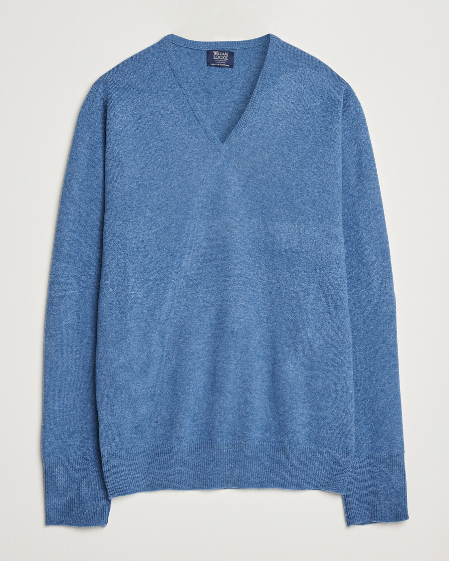 Heren | Truien | William Lockie | Rob Lambswool V-Neck Clyde