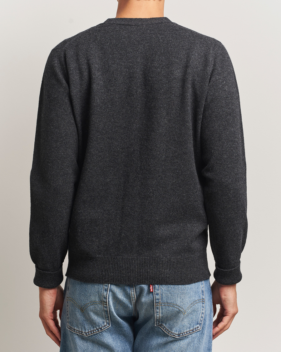 Homme | Pulls Et Tricots | William Lockie | Rob Lambswool Cardigan Charcoal