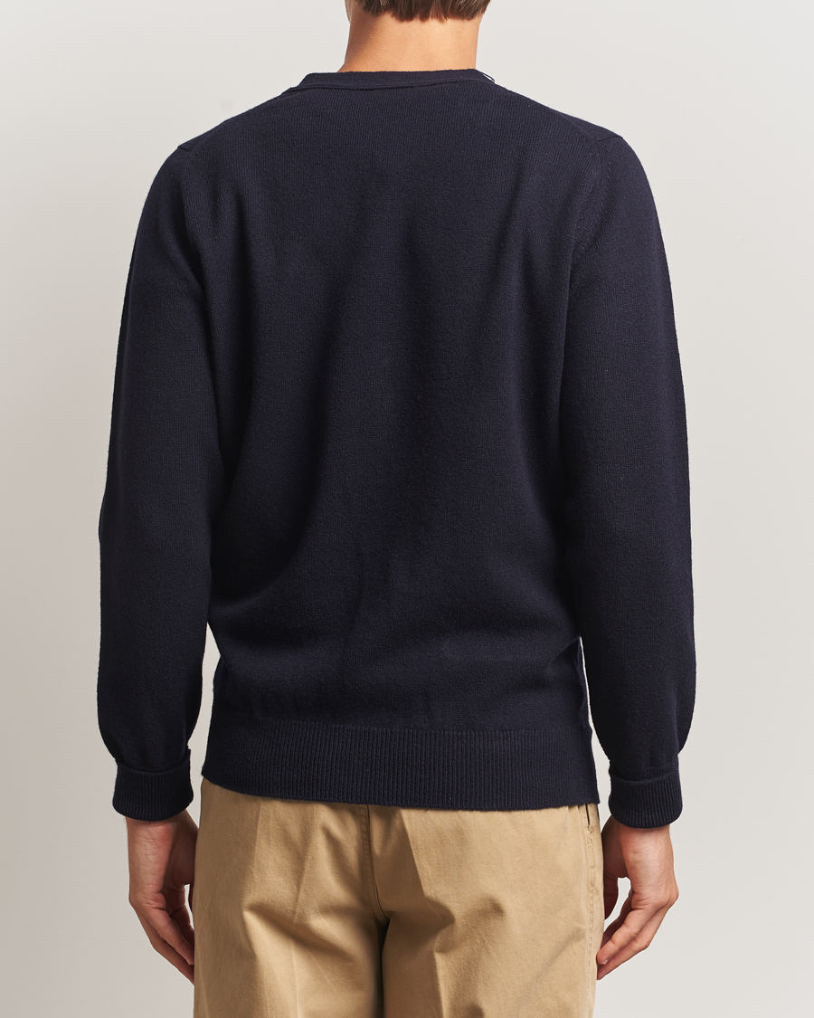 Homme | Pulls Et Tricots | William Lockie | Rob Lambswool Cardigan Navy