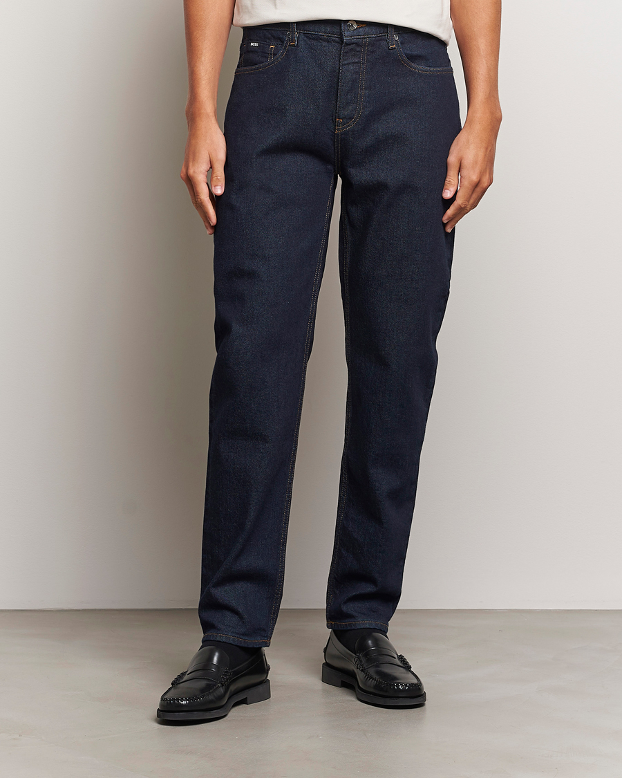 Heren | Jeans | BOSS BLACK | Re.Maine Jeans Dark Blue