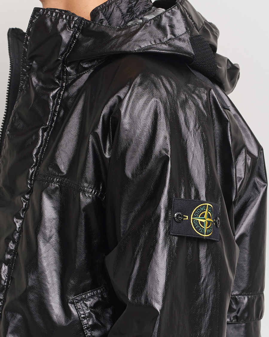 Heren | Jassen | Stone Island | Glass Cover-TC Garment Dyed Detach Vest Jacket Black