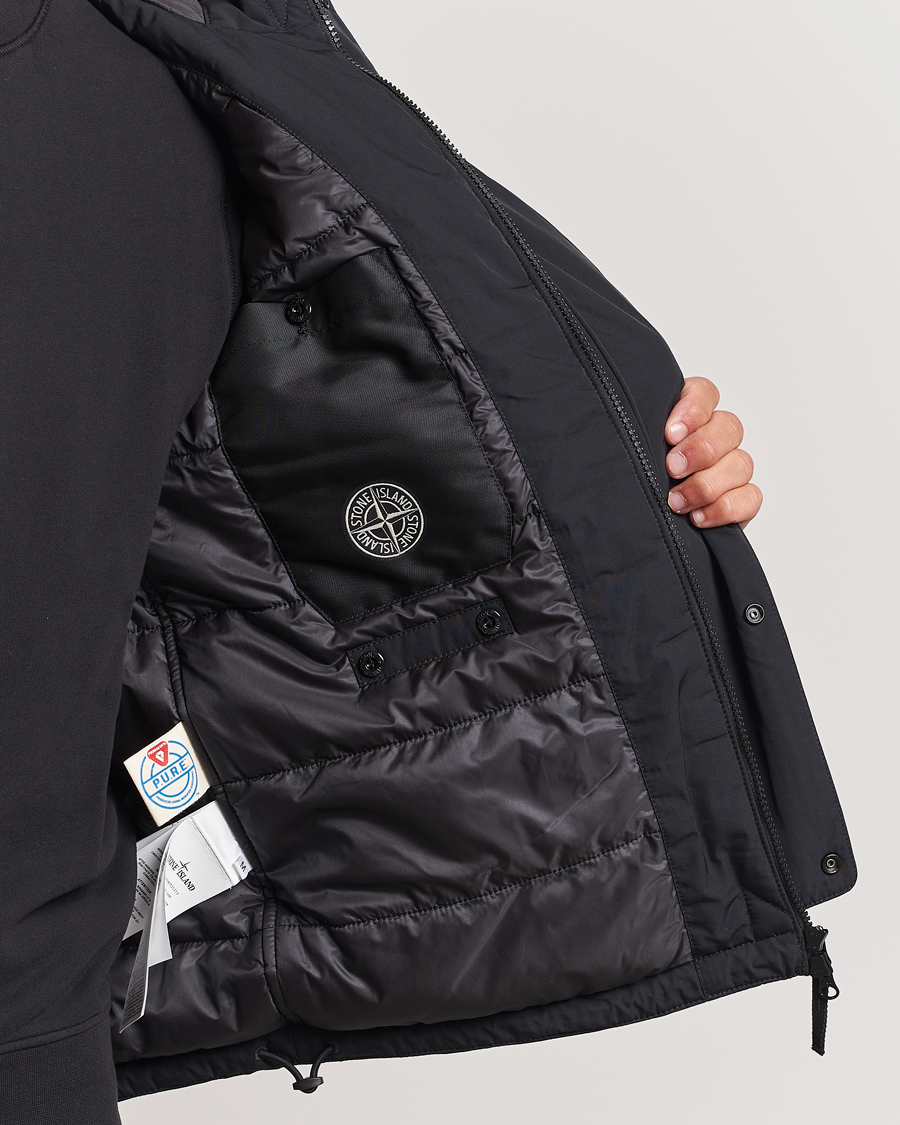 Homme | Manteaux Et Vestes | Stone Island | Micro Twill Hooded Jacket Black