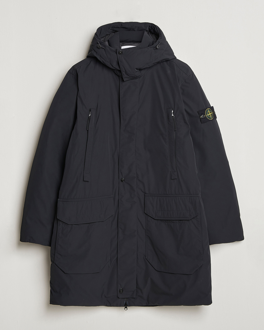 Homme | Manteaux Et Vestes | Stone Island | Micro Twill Hooded Parka Black