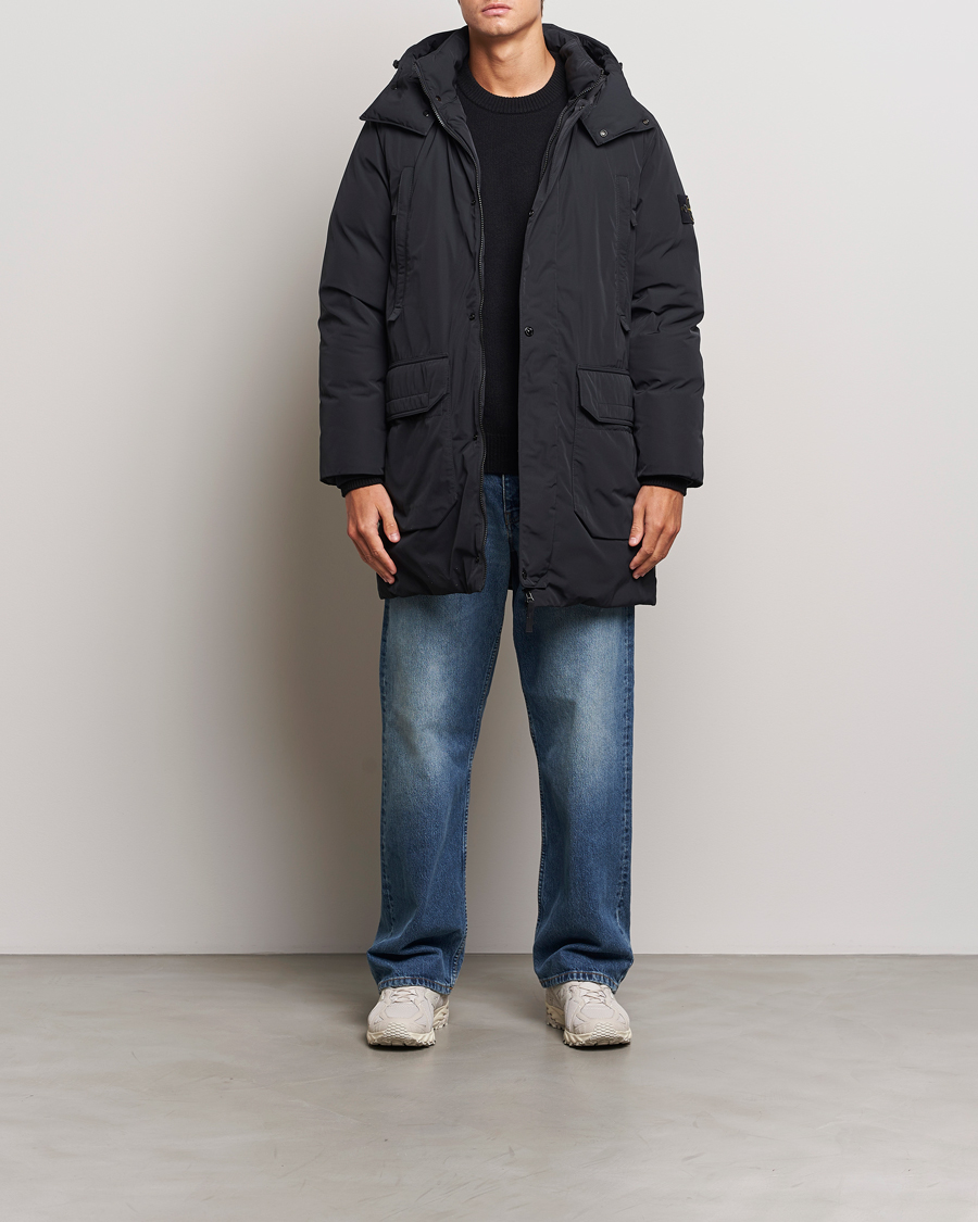 Homme | Manteaux Et Vestes | Stone Island | Micro Twill Hooded Parka Black