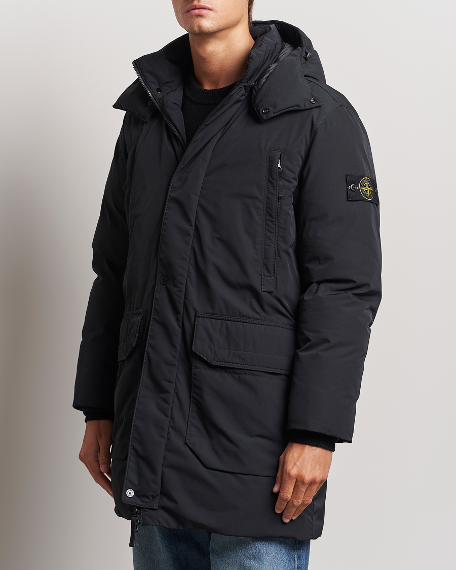 Homme | Manteaux Et Vestes | Stone Island | Micro Twill Hooded Parka Black