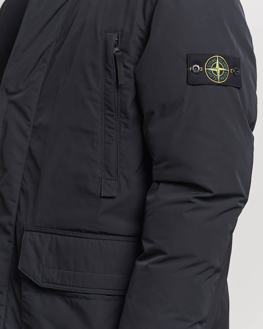 Homme | Manteaux Et Vestes | Stone Island | Micro Twill Hooded Parka Black
