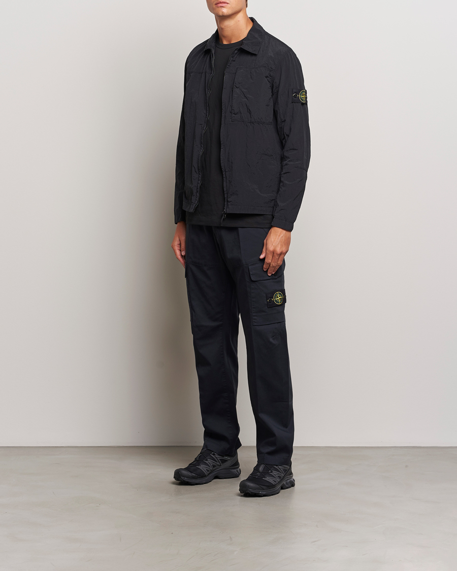 Heren | Overhemden | Stone Island | Nylon Metal Zip Overshirt Black