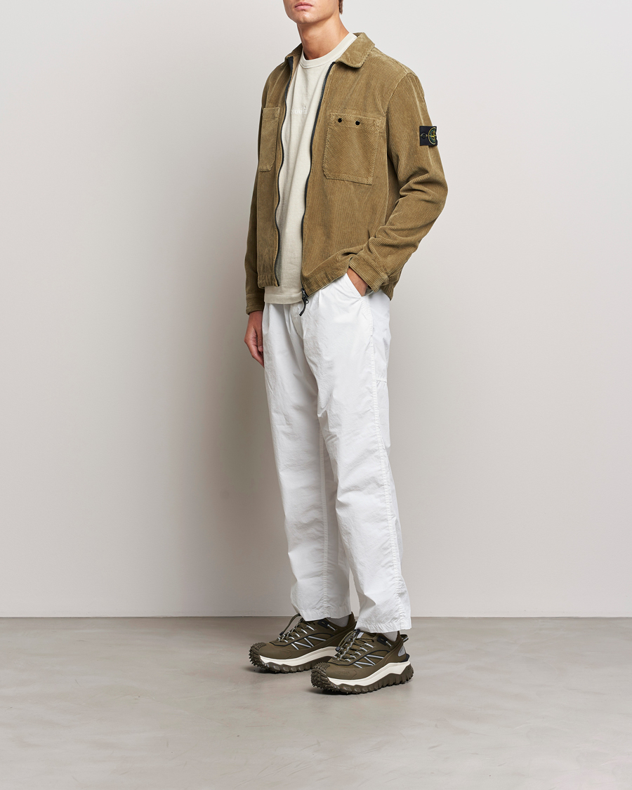 Homme | Chemises | Stone Island | Garment Dyed Corduroy Overshirt Biscuit