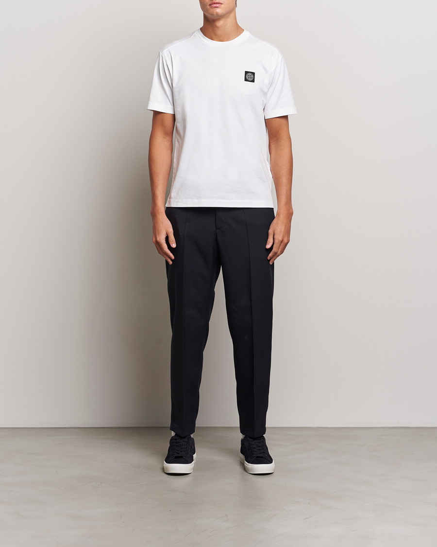 Homme | T-shirts | Stone Island | Garment Dyed Jersey T-Shirt White