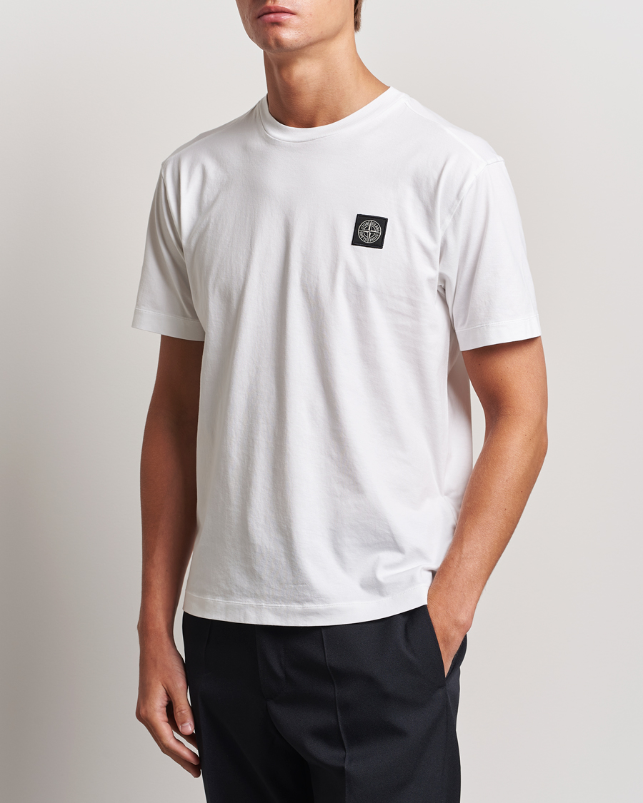 Homme | T-shirts | Stone Island | Garment Dyed Jersey T-Shirt White