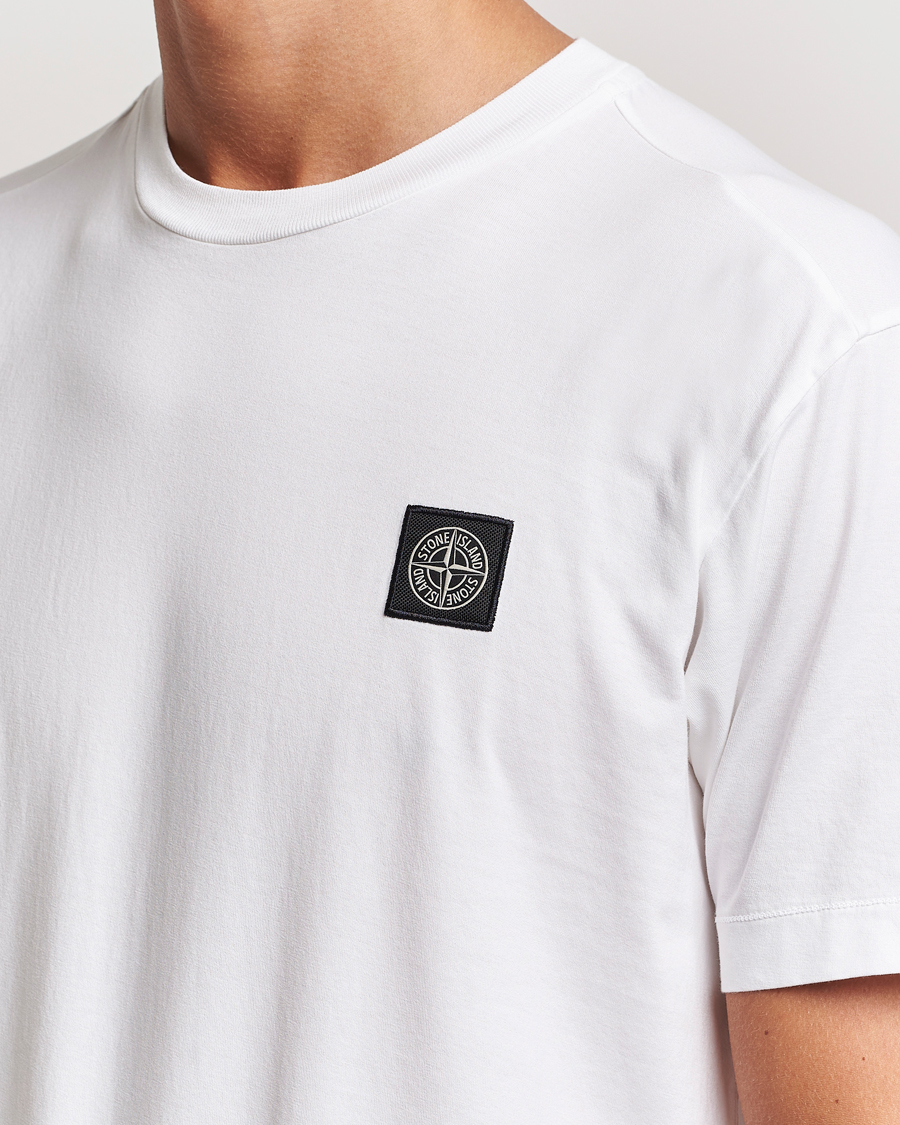 Homme | T-shirts | Stone Island | Garment Dyed Jersey T-Shirt White