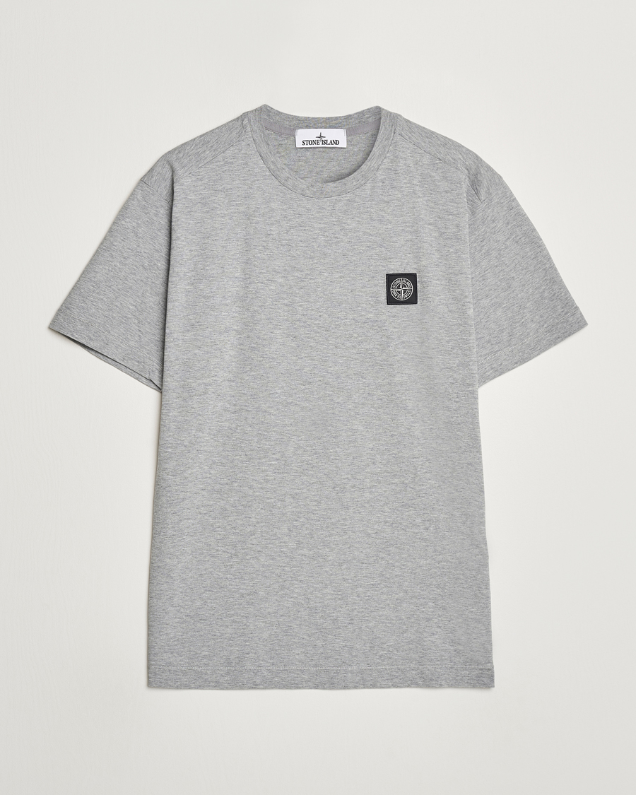 Heren | T-shirts | Stone Island | Garment Dyed Jersey T-Shirt Melange Grey