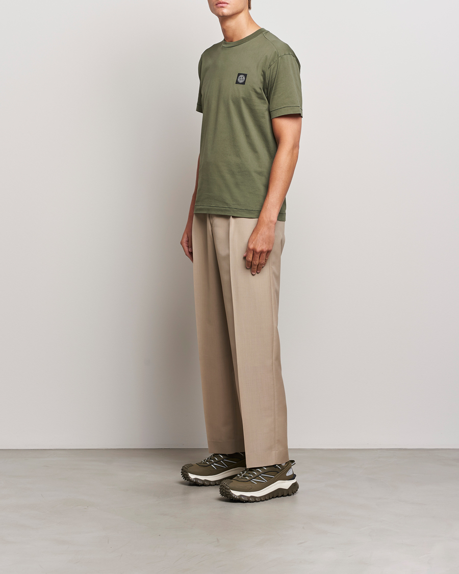 Heren | T-shirts | Stone Island | Garment Dyed Jersey T-Shirt Musk