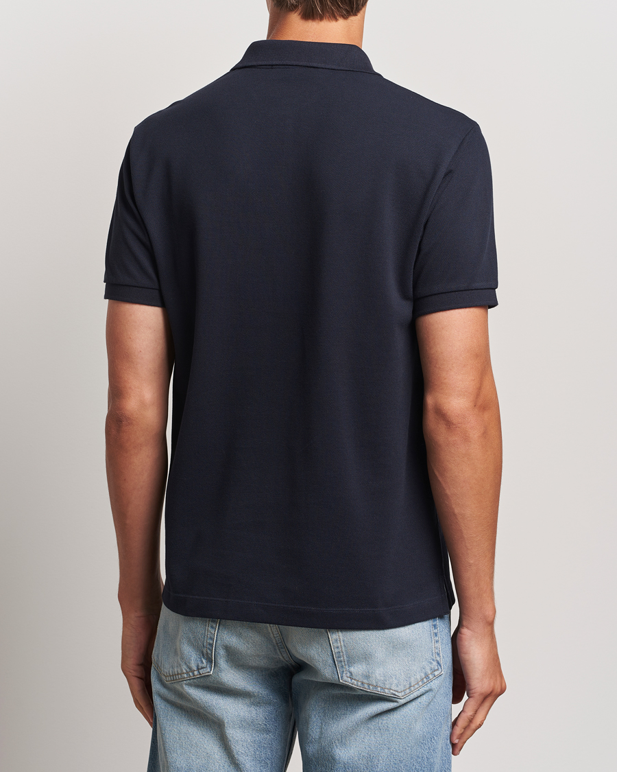 Homme | Polos | Stone Island | Cotton Pique Polo Navy Blue