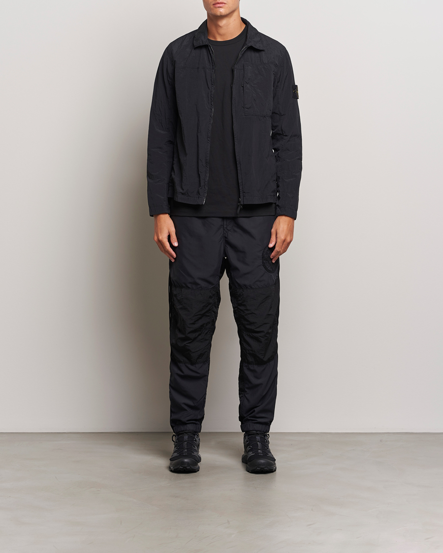 Heren | Broeken | Stone Island | Washed Nylon Jogger Pants Black