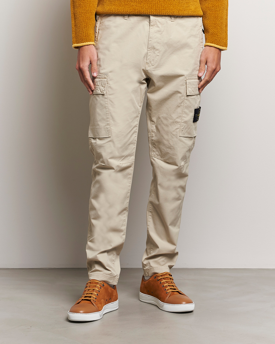 Heren | Broeken | Stone Island | Stretch Cotton Gabardine Trousers Plaster