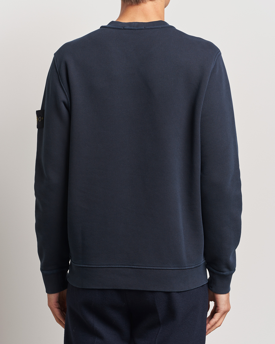 Heren | Truien | Stone Island | Old Dyed Cotton Sweatshirt Navy Blue