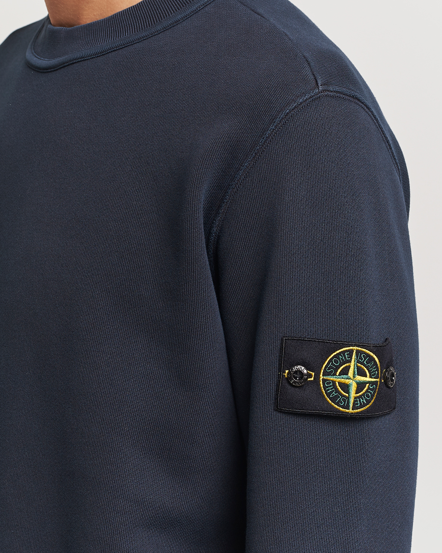Heren | Truien | Stone Island | Old Dyed Cotton Sweatshirt Navy Blue