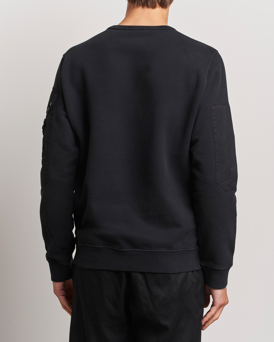 Homme | Pulls Et Tricots | Stone Island | Brushed Cotton Fleece Sweatshirt Black