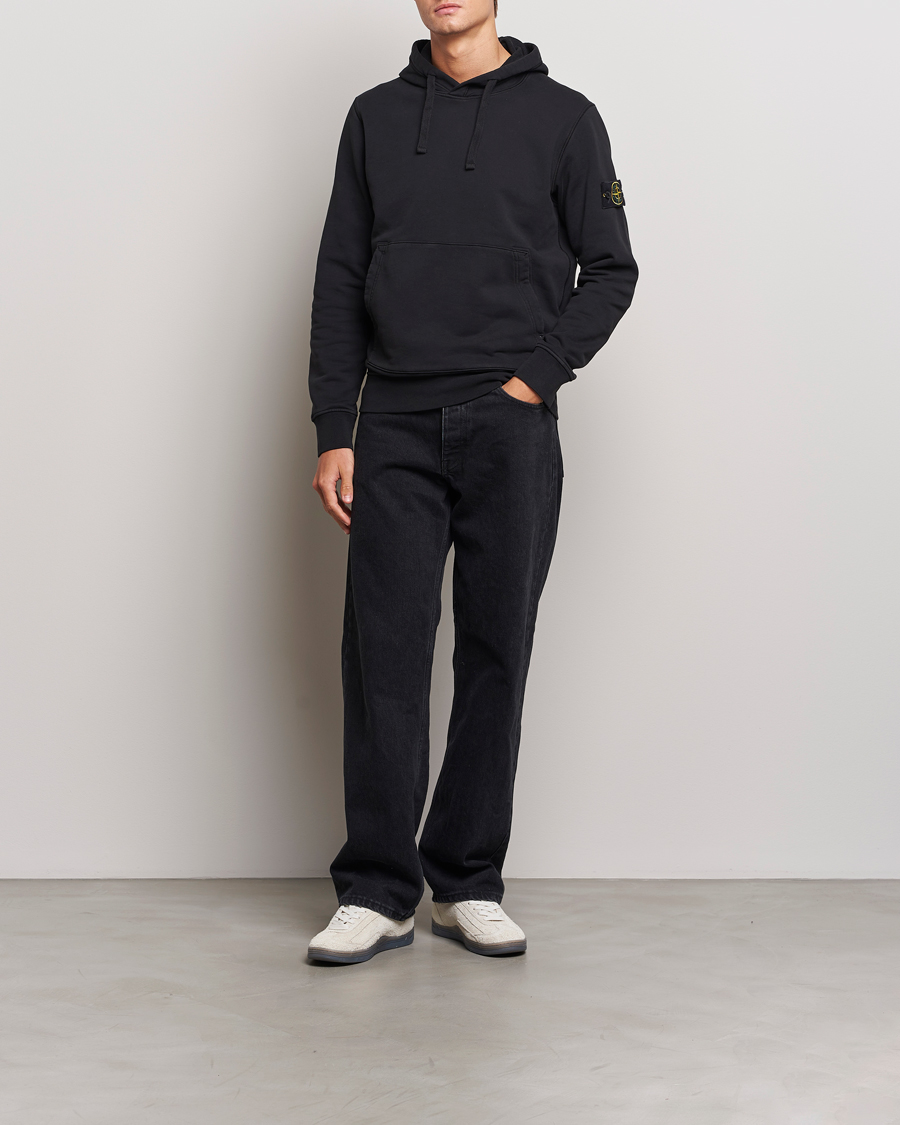 Homme | Pulls Et Tricots | Stone Island | Garment Dyed Fleece Hood Black