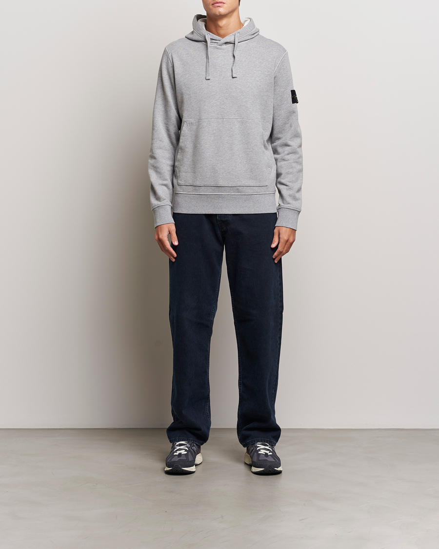 Homme | Pulls Et Tricots | Stone Island | Garment Dyed Fleece Hood Melange Grey