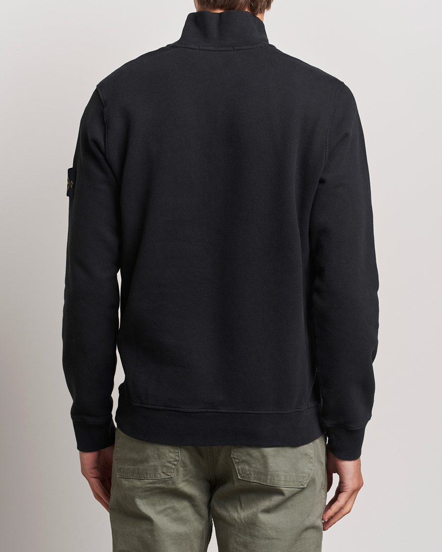 Homme | Pulls Et Tricots | Stone Island | Garment Dyed Fleece Half Zip Black