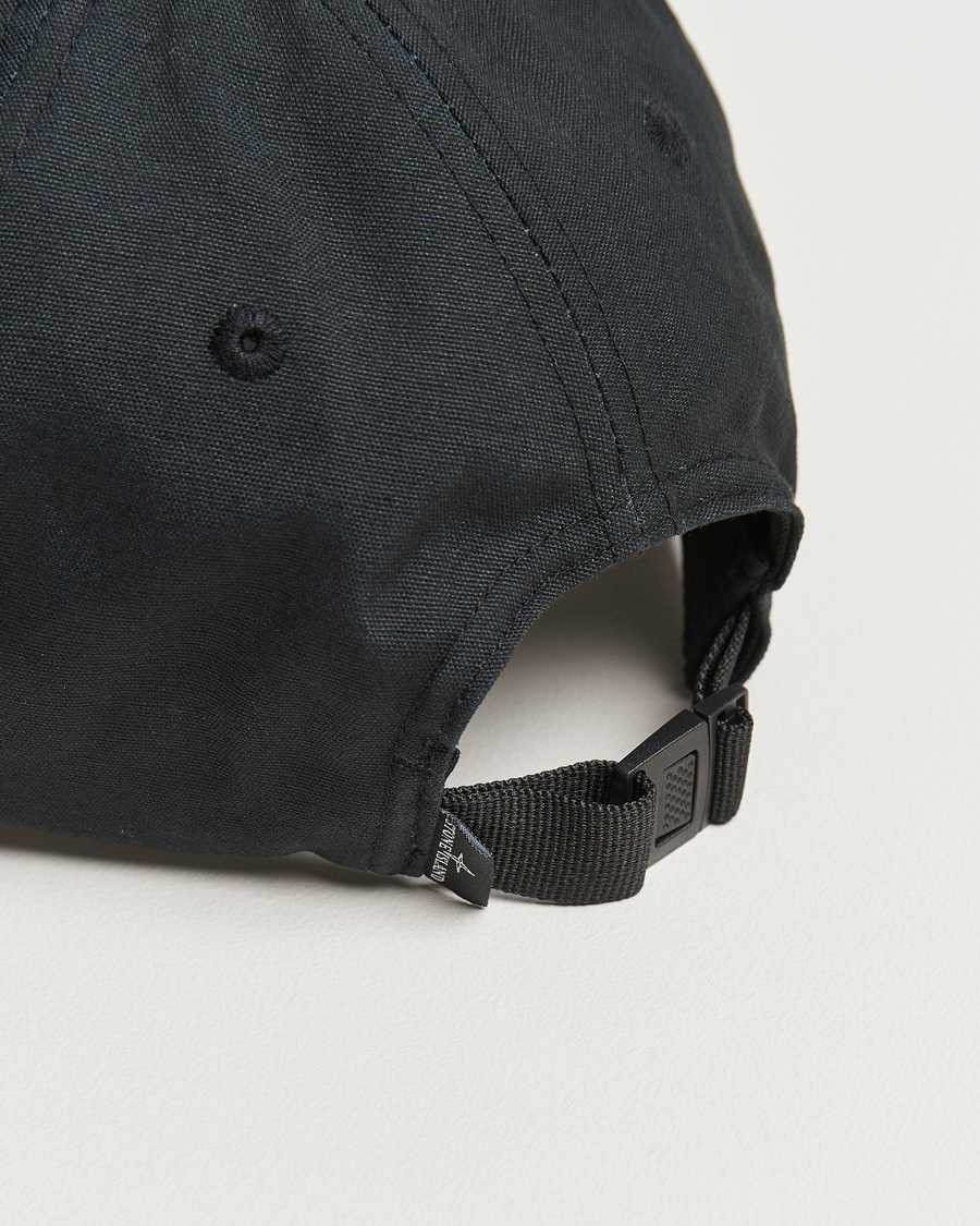 Homme | Stone Island Cotton Rep Logo Cap Black | Stone Island | Cotton Rep Logo Cap Black