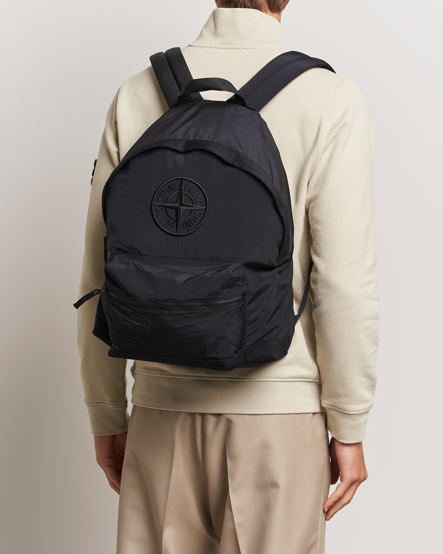 Homme | Stone Island Nylon Metal Backpack Black | Stone Island | Nylon Metal Backpack Black