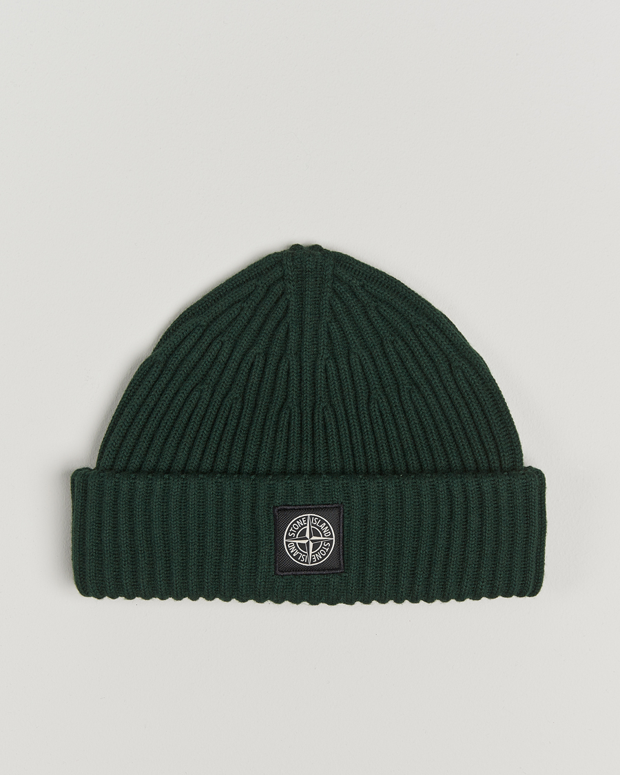 Heren | Stone Island Full Rib Wool Beanie Musk | Stone Island | Full Rib Wool Beanie Musk