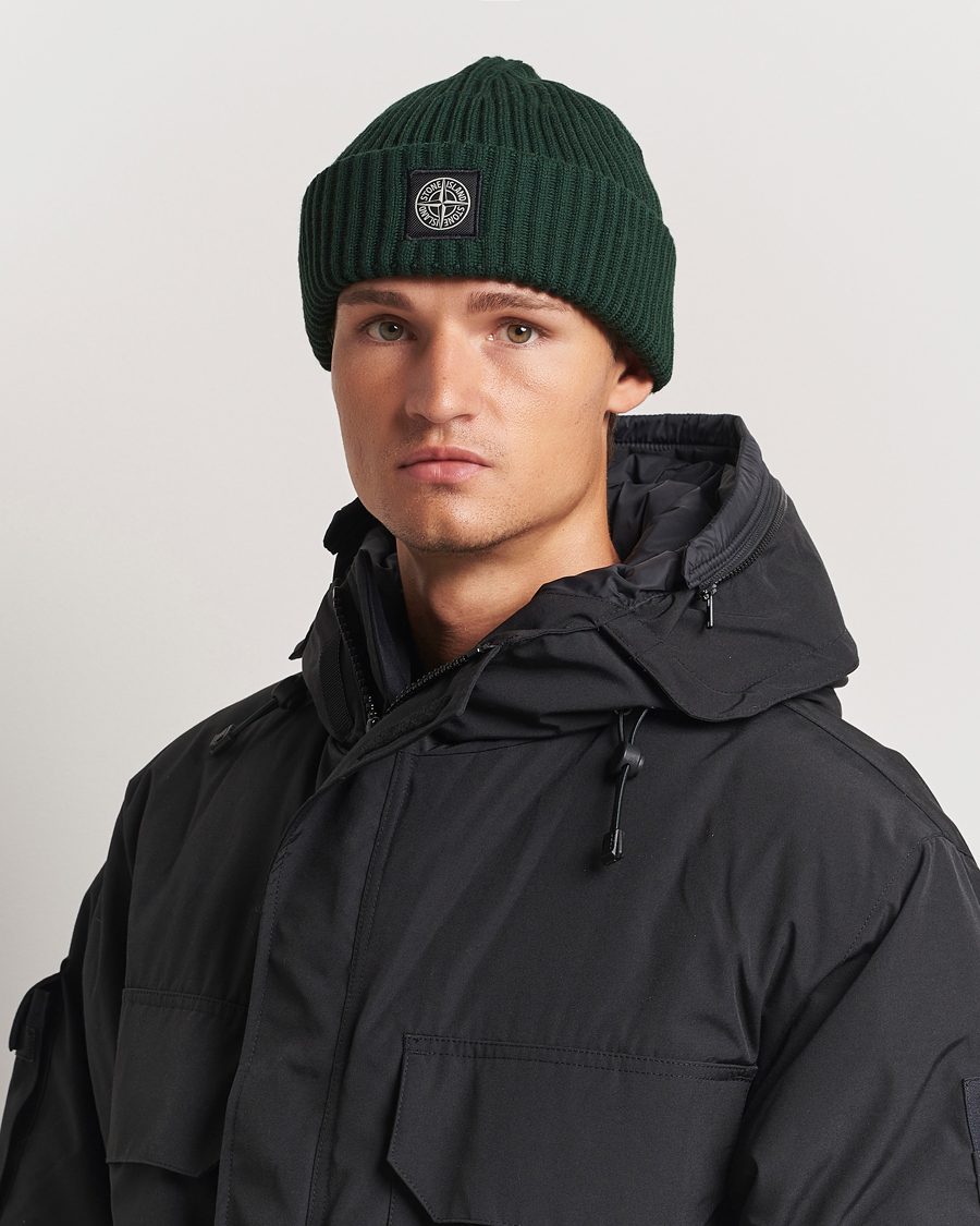 Heren | Stone Island Full Rib Wool Beanie Musk | Stone Island | Full Rib Wool Beanie Musk