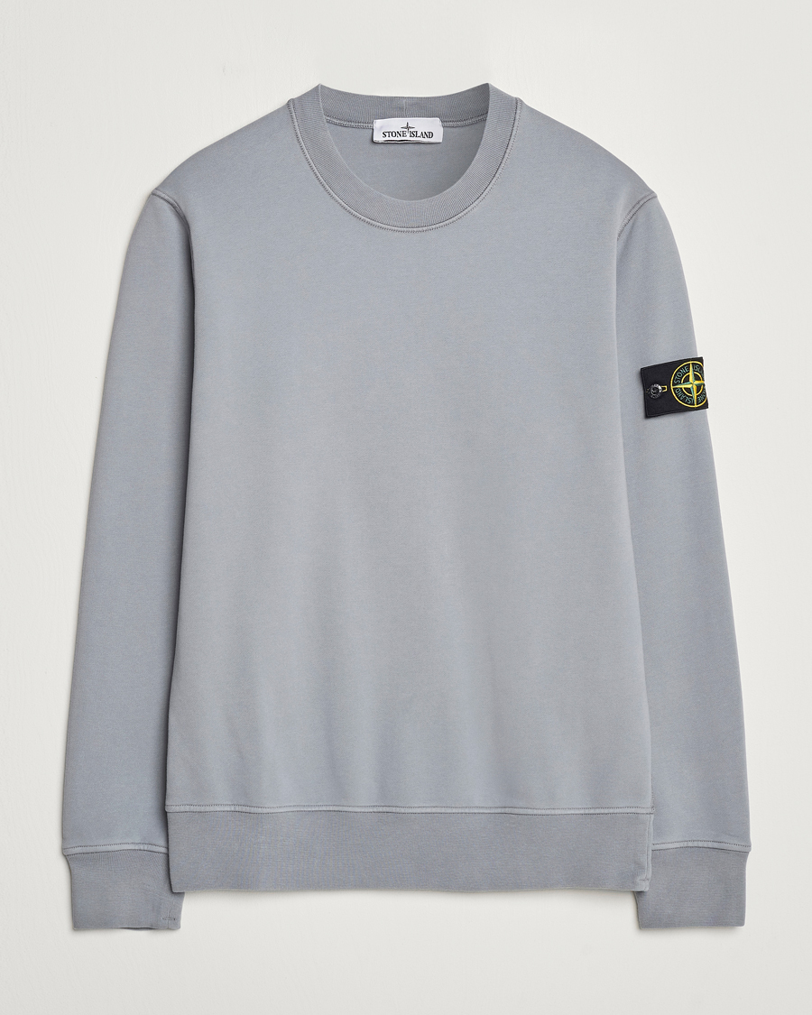 Heren | Truien | Stone Island | Garment Dyed Fleece Sweatshirt Grey Green