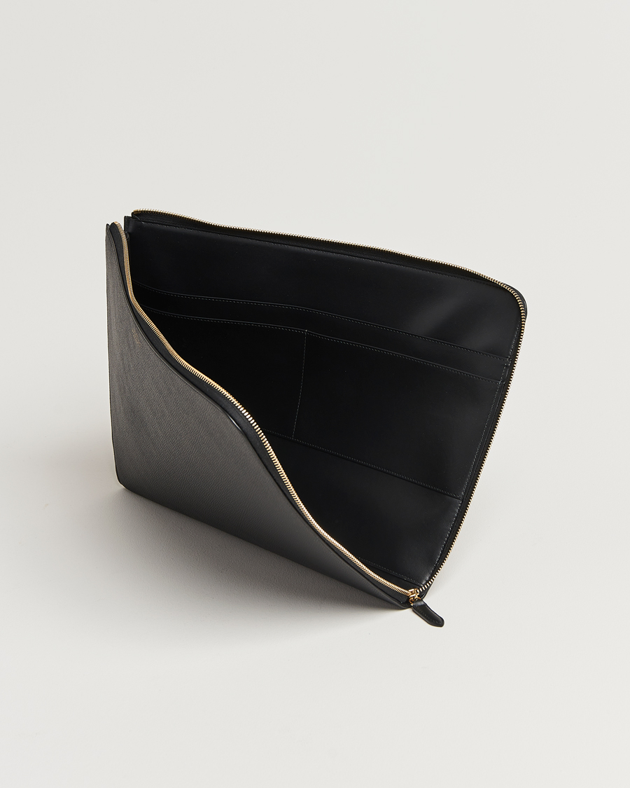 Heren | Tassen | Smythson | Panama Large Laptop Case Black