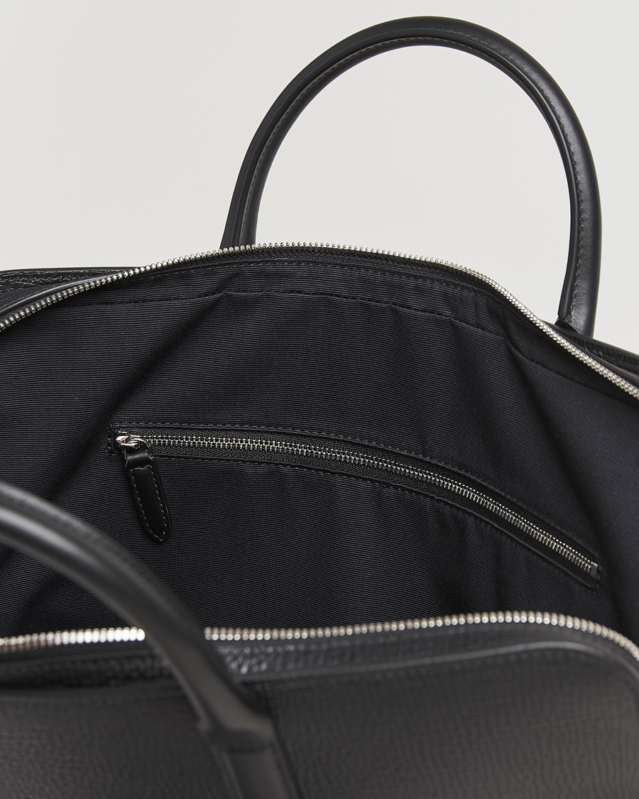 Homme | Sacs | Smythson | Ludlow Ultra Slim Brefcase With Zip Front Black
