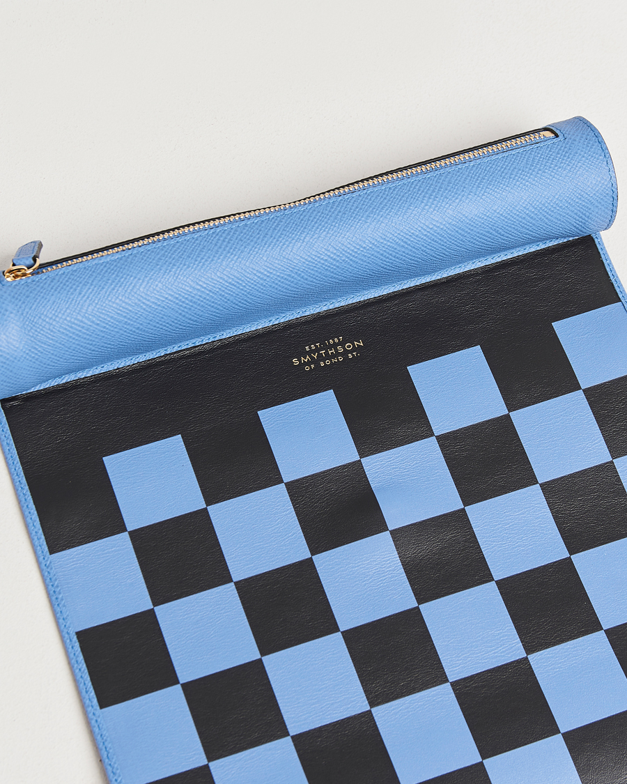 Homme | Smythson Panama Chess Roll Nile Blue | Smythson | Panama Chess Roll Nile Blue