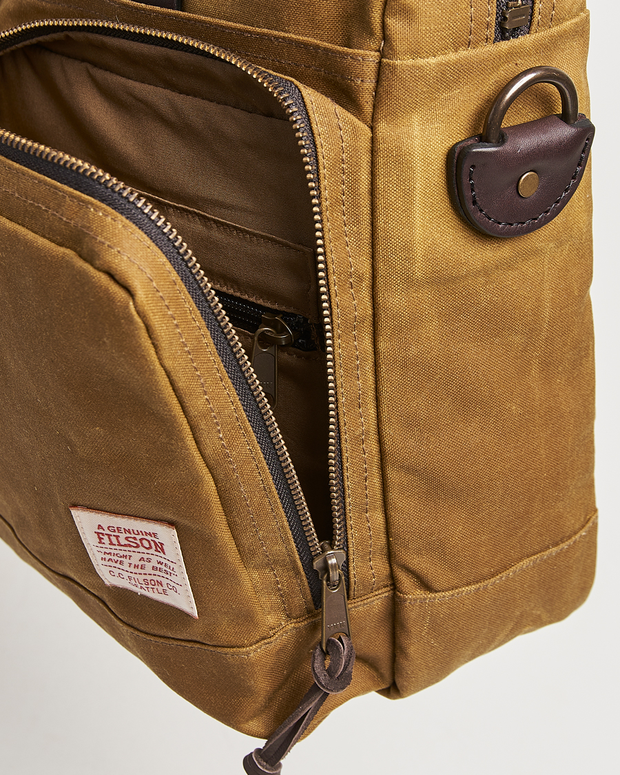Heren | Tassen | Filson | 24-Hour Tin Briefcase Dark Tan