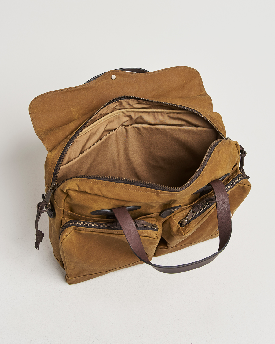 Heren | Tassen | Filson | 24-Hour Tin Briefcase Dark Tan