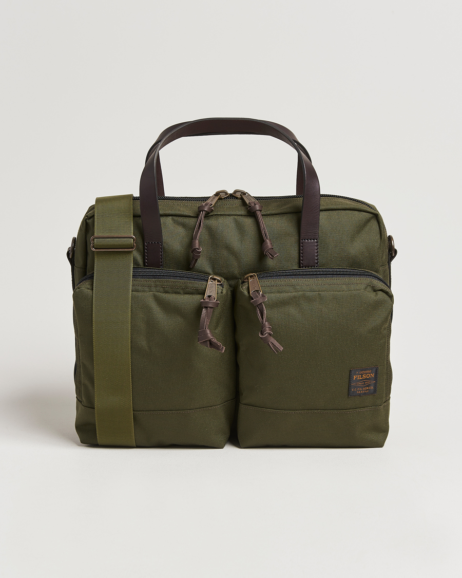 Heren | Tassen | Filson | Dryden Cordura Nylon Briefcase Otter Green