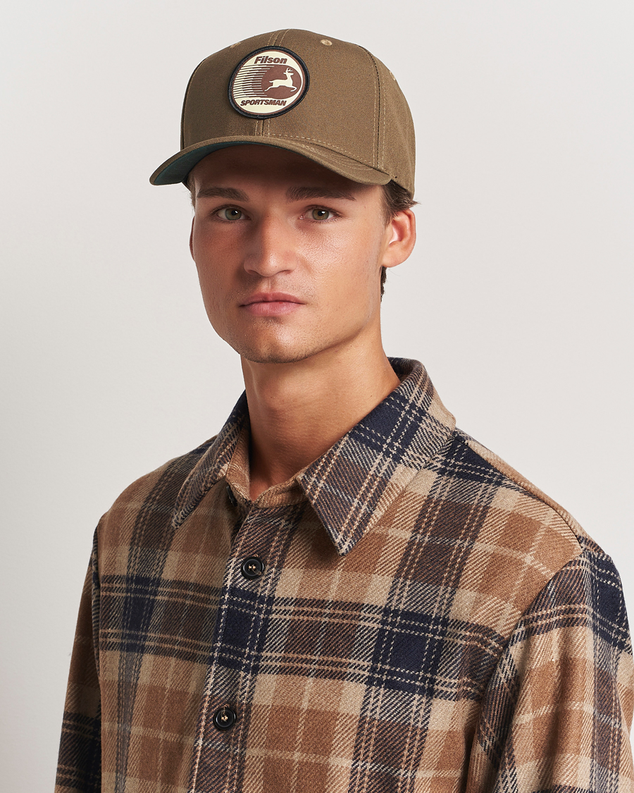 Homme | Filson Dry Tin Logger Cap Marsh Olive | Filson | Dry Tin Logger Cap Marsh Olive
