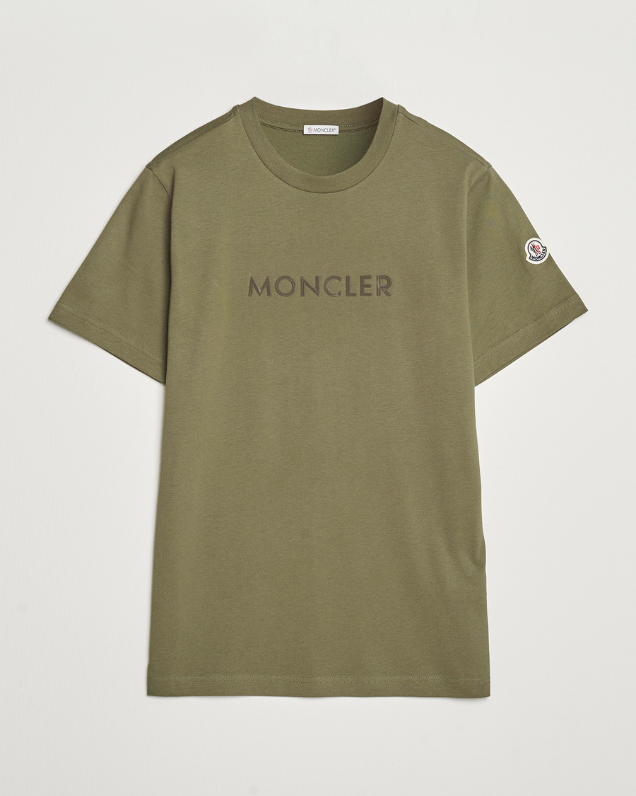 Homme | T-shirts | Moncler | Lettering T-Shirt Military