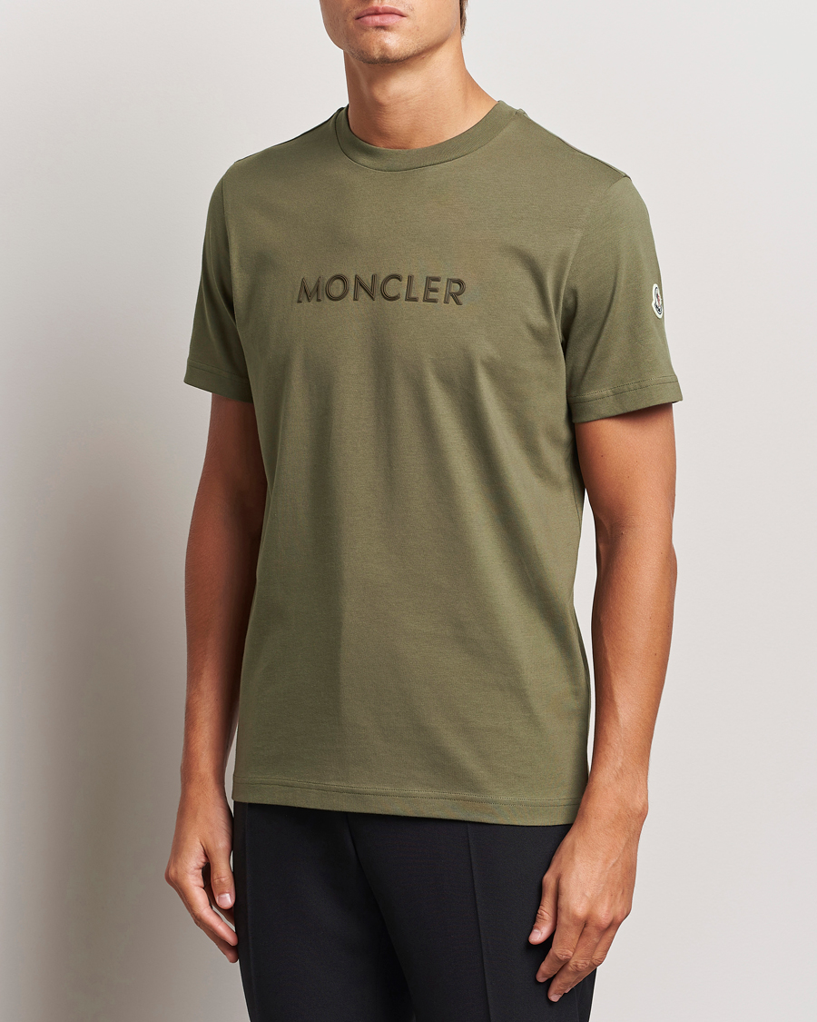 Homme | T-shirts | Moncler | Lettering T-Shirt Military