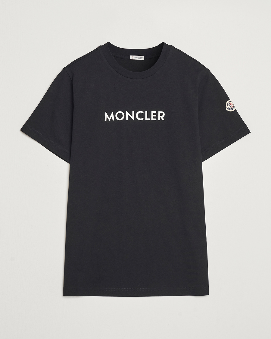 Homme | T-shirts | Moncler | Lettering T-Shirt Black