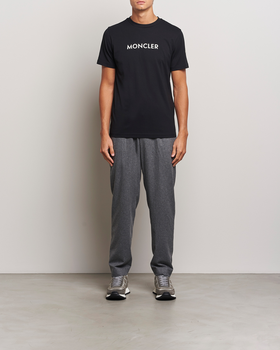 Homme | T-shirts | Moncler | Lettering T-Shirt Black