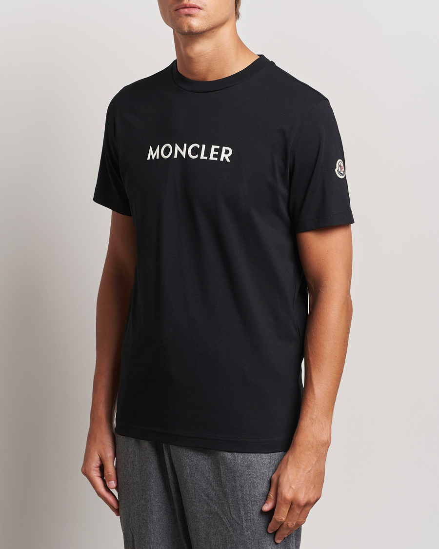 Homme | T-shirts | Moncler | Lettering T-Shirt Black